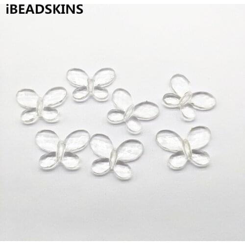 New arrival! 22X29mm 345pcs Clear acrylic Faceted Butterfly Shape beads for Necklace,Earrings parts,hand Made Jewelry DIY