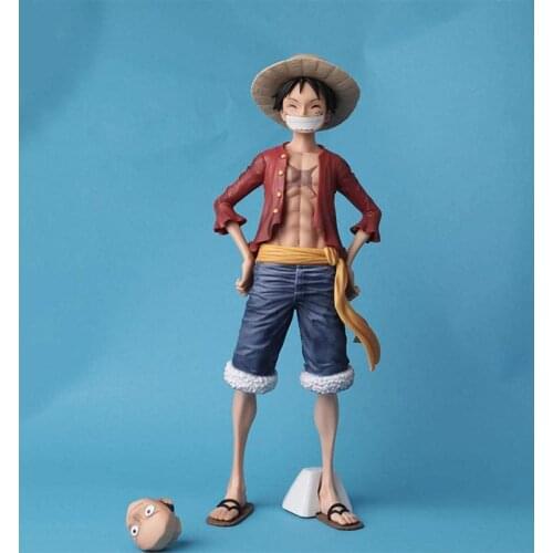 Monkey D. Luffy Action Figure Anime OP Figurine Manga PVC 27CM Collection Statue Kai Zo Ku O U Luffy Two Heads For Change