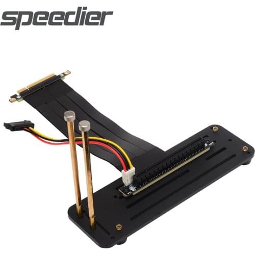 ETH RTX3060 Graphics Card Riser Cable Vertical Mount Bracket PCIe x8 To x16 Mining Extender GPU 4P SATA Power For BTC ETC LTC