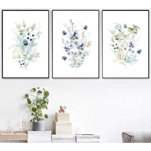 Scandinavian Poster Living Room Decoration Aesthetic Simple Plant Modern Canvas Printings Wall Poster Still Life No Frame