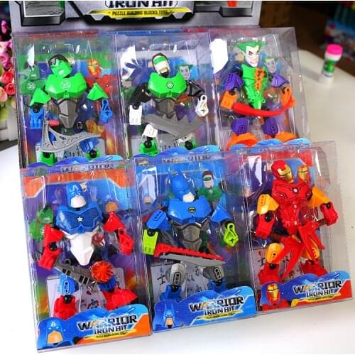 Super Hero Block Toy Plastic Toy for Children