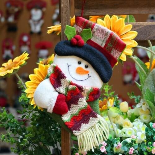 Christmas Candy Gift Bag Stockings Socks Xmas Tree Decoration for Home Office New Year Decor Supplies