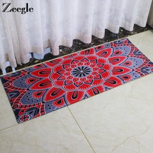 Rectangle Carpet Kitchen Rug Anti Slip Living Room Area Rug Sofa Soft Foot Mat Absorbent Hallway Floor Mat Bedside Carpet Rug