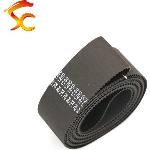 10pcs 2GT-1250-6/10mm belt closed loop rubber 2GT-1250-6/10mm timing belt Teeth 625 Length 1250mm width 10/6mm for 3D printer