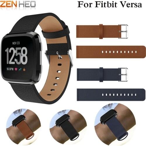 Replacement Watch band Leather wrist Watchband Strap Bracelet Belt for fitbit versa Smart Watch wristband 2018 New Arrival