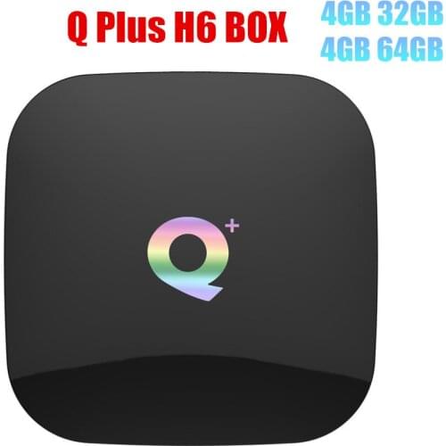 Q Plus TV Box Android 8.1 Smart Set top box H6 4GB 32GB 64GB USB3.0 H.265 4K Q Plus media player