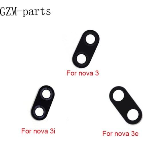 GZM-parts 1 Piece For Huawei nova 2 2S 2i 2 plus 2 lite 3 3i 3E 4 4E Rear Back Camera Glass Lens with Adhesive Sticker