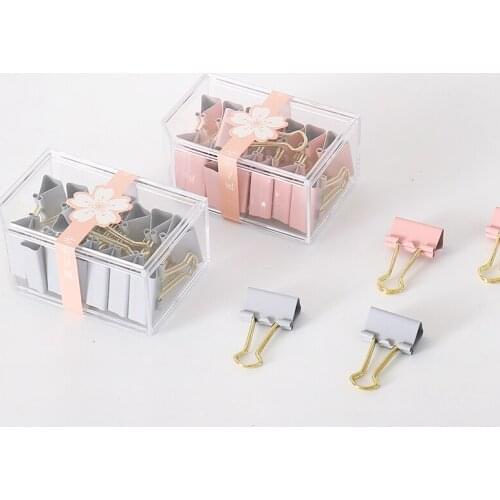 Makaron Color Long Tail Clip soft Color Ticket Clip Storage Test Paper Clip Student Office Accessories Binder Clips Binders