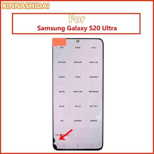 6.9" LCD For Samsung Galaxy S20 Ultra G988B/DS G988B G988F G988U LCD Display Touch Screen Digitizer Assembly Replacement