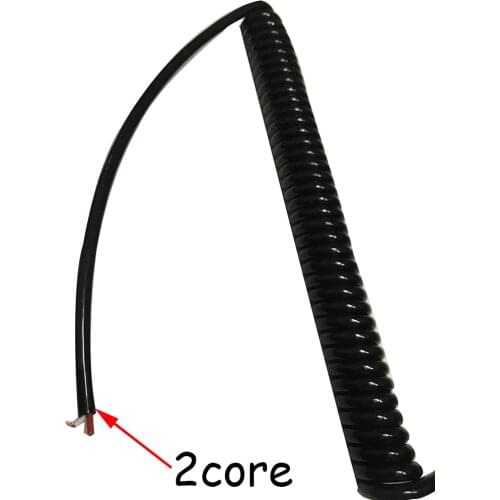 18awg Power Spiral Cord Cable PU Retractable Cord 2 core Custom Multi-core Spring Truck Spring Wire Customization Length