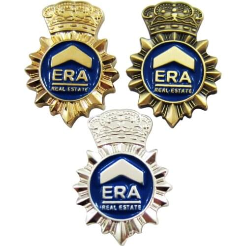 2020 Welcome Custom Gold Gilded Badge Factory Price 3D Badge