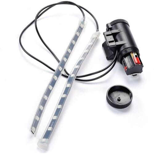50% Hot Sale MTB Bike Bicycle Front Rear Fork 12-LED 8 Modes Strip Light Bar Wheel Decor Lamp Bicycle Lights