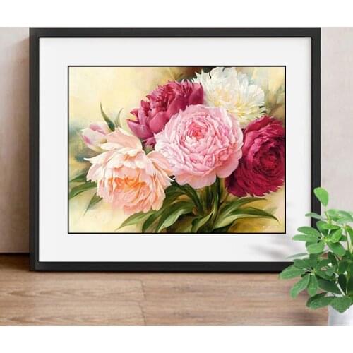 Nabi Diamond Painting"Flower"Full Square Crystal,5D Diamond Embroidery Cross Stitch Mosaic Sale Picture Rhinestones Home Decor