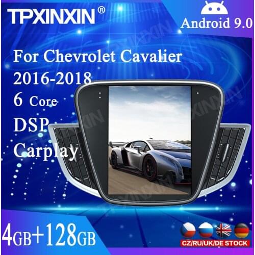 4+128G Android 9.0 For Chevrolet Cavalier 2016 - 2018 Tesla Screen Car multimedia Stereo Player DSP CARPLAY Radio GPS Navigation