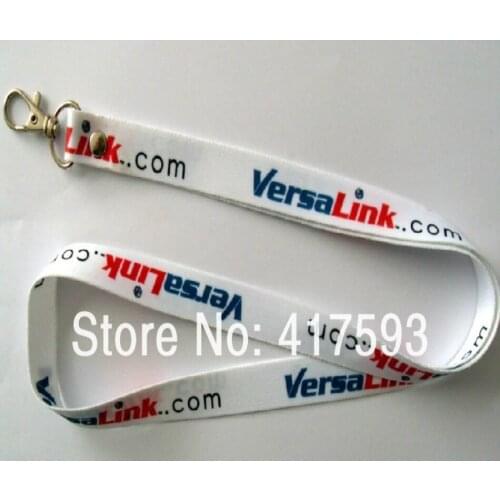 Free shipping Custom heat transfer lanyard,logo sublimated on both side polyester heat transferred print lanyards neck lanyards