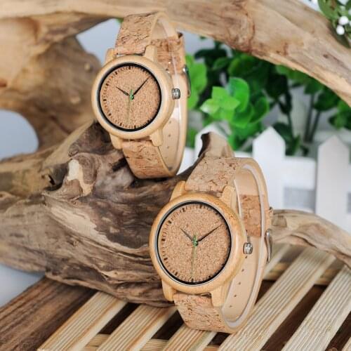 BOBO BIRD Quart Watch For Man Bamboo Mens Wrist Watches Male Wristwatch Clock relojes Timepieces Luxury Couple Watch Gift