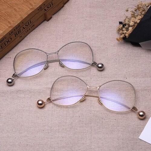 Brightzone 2017 New Eye Glasses Frames for Men Alloy Eyeglass Frames Men Eyeglasses Gold Glasses Frames Anti-blue Light