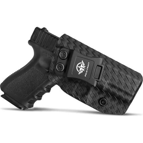 Glock 19 Holster IWB Kydex Carbon Fiber Custom Fit: Glock 19 19X / Glock 23 / Glock 25 / Glock 32 / Glock 45 (Gen 3 4 5) Pistol