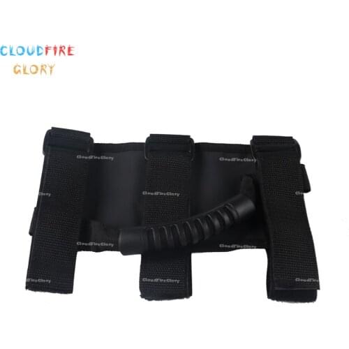 CloudFireGlory 82211740 Black Roll Bar Grab Handles For Jeep Wrangler JK 1997-2018