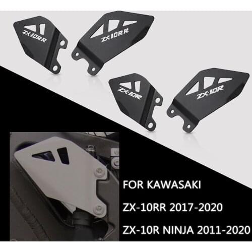 FOR KAWASAKI ZX 10R ZX-10R NINJA 2011-2020 ZX-10RR 2017 2018 2019 2020 Heel Protective Cover Guard Foot Peg Heel Plates Guard