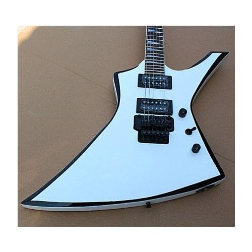 Jackson KE2 Kelly electric guitar Jackson custom shop RR guitar white Jackson Kelly KE 2 with black edges guitar free shipping