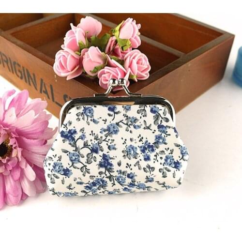 OCARDIAN Wallet Coin Purses Fashion Women Lady Retro Vintage Flower Small Mini Cute Hasp Purse Clutch Bag M6