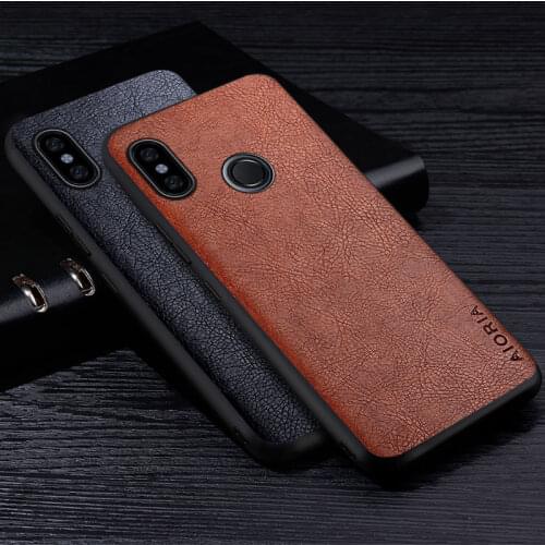 Leather Case For Xiaomi Redmi Note 5 Pro Luxury Business Style Retro Litchi Pattern Back Cover For Redmi Note 5 Pro Phone Case