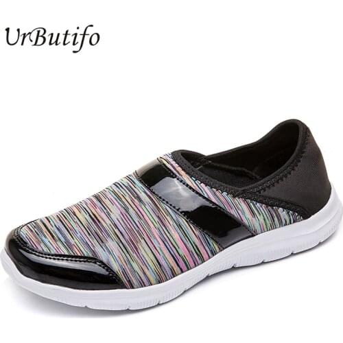UrButifo Casual Mesh Summer Shoes Woman Classic Breathable Sneakers Slip-On Women Vulcanized Shoes Zapatillas Hombre Deportiva