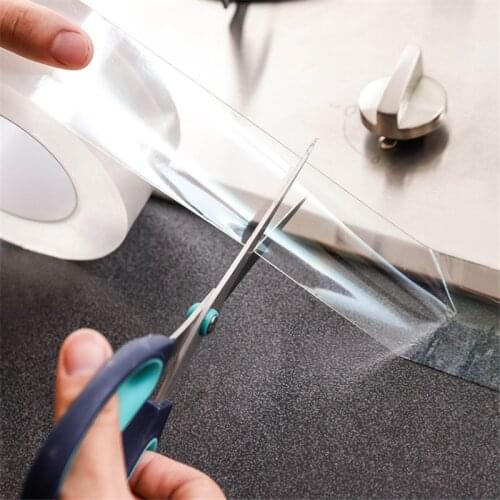 Kitchen Accessories Sealing Tape Kitchen Gadgets Transparent Waterproof Adhesive Kitchen Home Decor Kitchen Utensils Tools