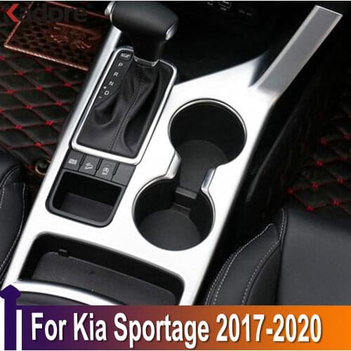For Kia Sportage 2017 2018 ABS Matte Car Gear Panel Cover Sticker Trim Strips Garnish Protection Car-styling car accessories