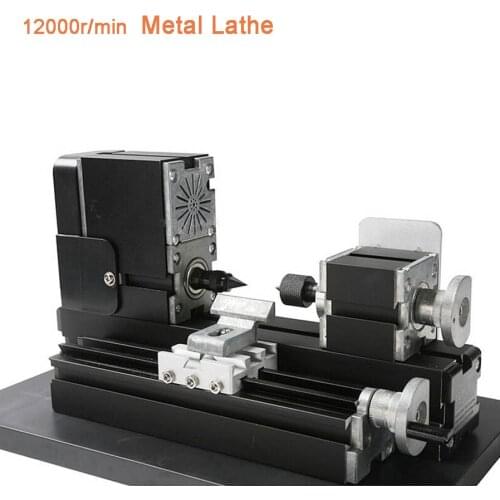 Mini Lathe Machine 12000r/min 110V-240V Saw Workbench Area 90*90mm Tool Metal Plate