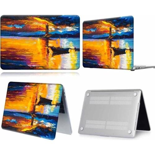 Lighthouse Paint Pattern Anti-slip Laptop Case For Apple Macbook 12/Air 11 13 A2337/Pro 13(A2251 A2289) 15 16 /Pro 13 A2338
