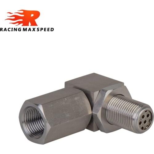 New Universal M18*1.5 Engine 02 Oxygen Sensor Adaptor 90 Degree Check Light Removel Fix Converter OSA-01