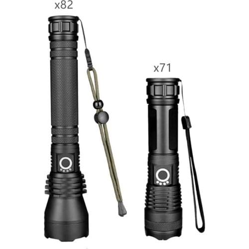 Rechargeable Zoomable Torch 2000LM Xhp50 Led Flashlight Charging Scalable Flashlight Long Zoom Waterproof Camping Tool