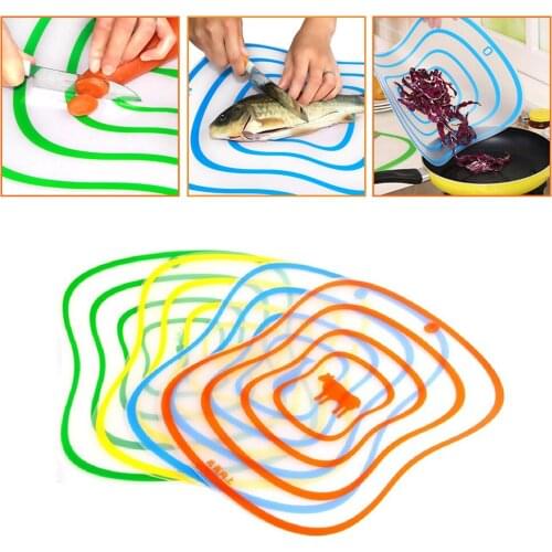 Chopping Blocks Tool Flexible Transparent Cutting Board Kitchen Tools PP Cutting Boards Classification Chopping Board Knife
