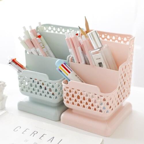 Rattan craft simple household creative desktop storage basket pp material small pen container desktop storage box handrack botto