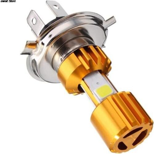 BA20D / H4 LED COB Motorcycle Bike Hi/Lo Headlight Lamp Bulb DC10-80V 6000K 16W Motorcycle Headlight Bulbs Motorcycle Light