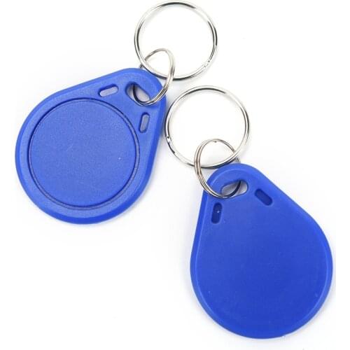10pcs/lot 13.56MHz ID Badge Keyfob RFID Tag Tags llavero Porta Chave Card Sticker Key Fob Token Ring Proximity Chip