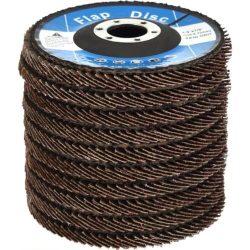 10PCS Flap Discs Alumina Zircon Grinding Wheel 60# 80# Grit with High Density Hard round grinding wheel for angle grinder