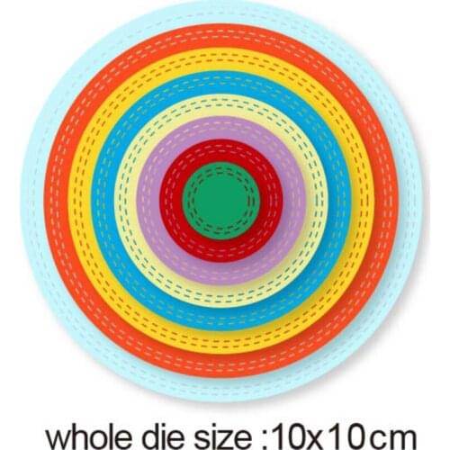 100*100mm Circle frame Metal Cutting Dies 2020 new Scrapbooking Stencil DIY Paper Card Decorative Embossing Die Cut Craft Dies