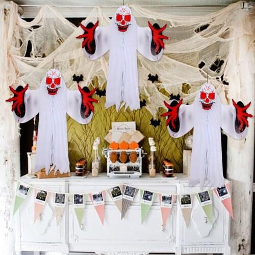 3-dimensional Ghost Atmosphere Halloween Decoration Supplies Haunted Window Outdoor Horror Scary Scene Props Party Decor