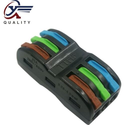 30/50/100PCS Pin-222 Electrical Wiring Terminal Household Wire Connectors Fast Terminals For Connection Of Wires Lamps SPL-3H