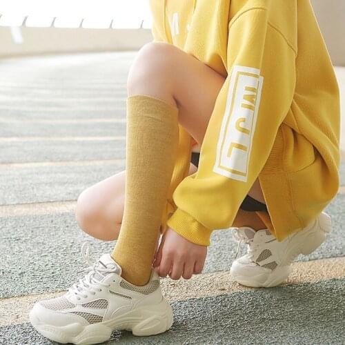 5 Pairs socks women Knee High Socks Long Socks Women Knee Socks Cute Stocking White Black Stockings Womens Socks