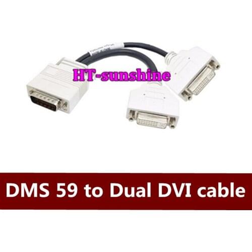 Free Shipping DMS 59 to Dual DVI cable DMS-59 to Dual DVI Video Cable 59pin DMS TO 2*DVI support NVS440, Natirx 4 , FireMV 2200