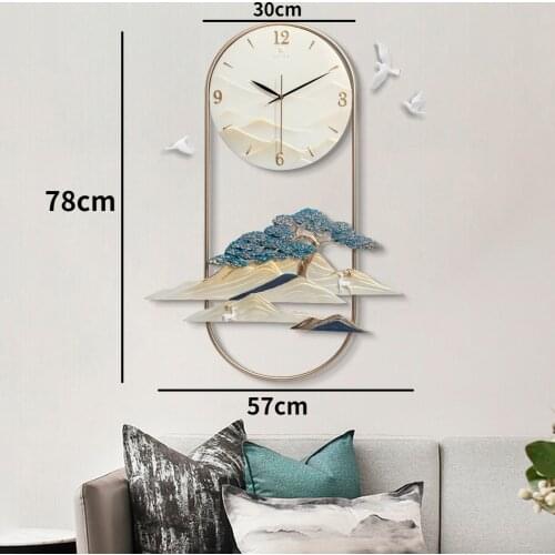 Chinese Style Clock Wall Home Decoration Living Room Wall Decoration Modern Minimalist Wall Decoration Clock Wall Digital Clock
