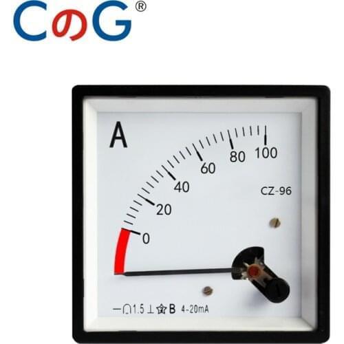 CZ-96 DC Voltage Meter Ammeter 0-50V 100V 150V 200V 300V 500V Analog Ampere Panel Current Meter Gauge Вольтметр Voltmeter