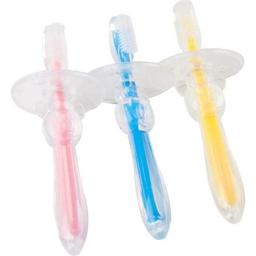 Kids Soft Silicone Training Toothbrush Baby Children Dental Oral Care Tooth Brush Tool Baby Kids Teething Teether