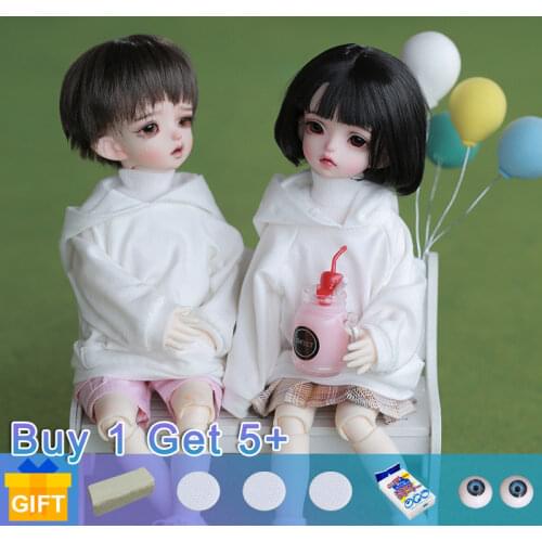 Emica & Emilia 1/6 Yosd dolls movable joint Doll BJD fullset complete professional makeup Fashion Toys for Girls Gifts