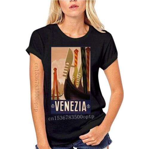 Graphic t shirts Venezia (Venice) Italy Vintage Travel Poster Design Print tshirt Women t shirt men clothing