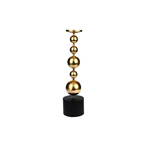 Vitale Indra Gold Candle Holder Small-In 13 cm Height 54 cm Material Metal